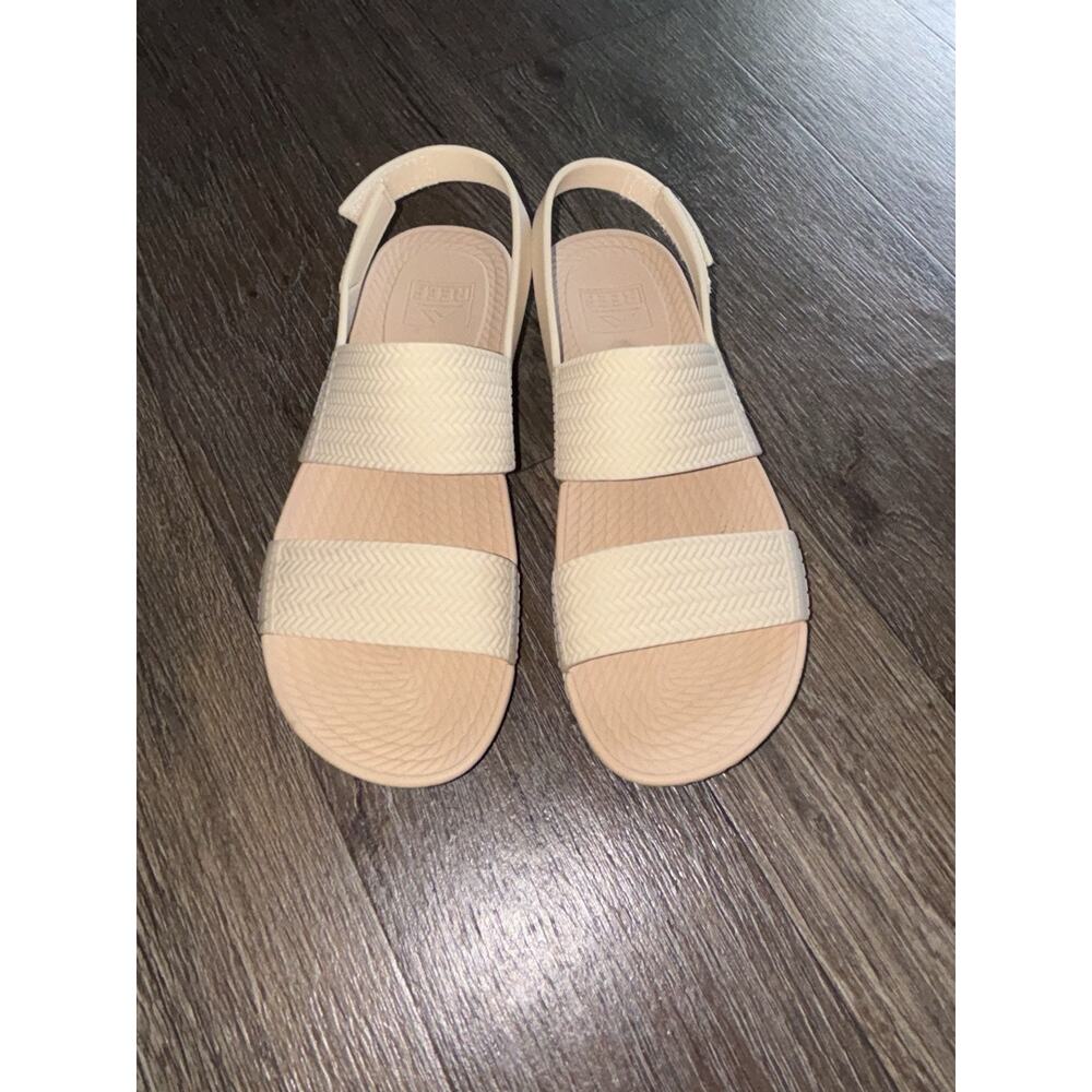 Reef Sandals Womens Size 8 Beige Tan Water Vista Slingback Sandals